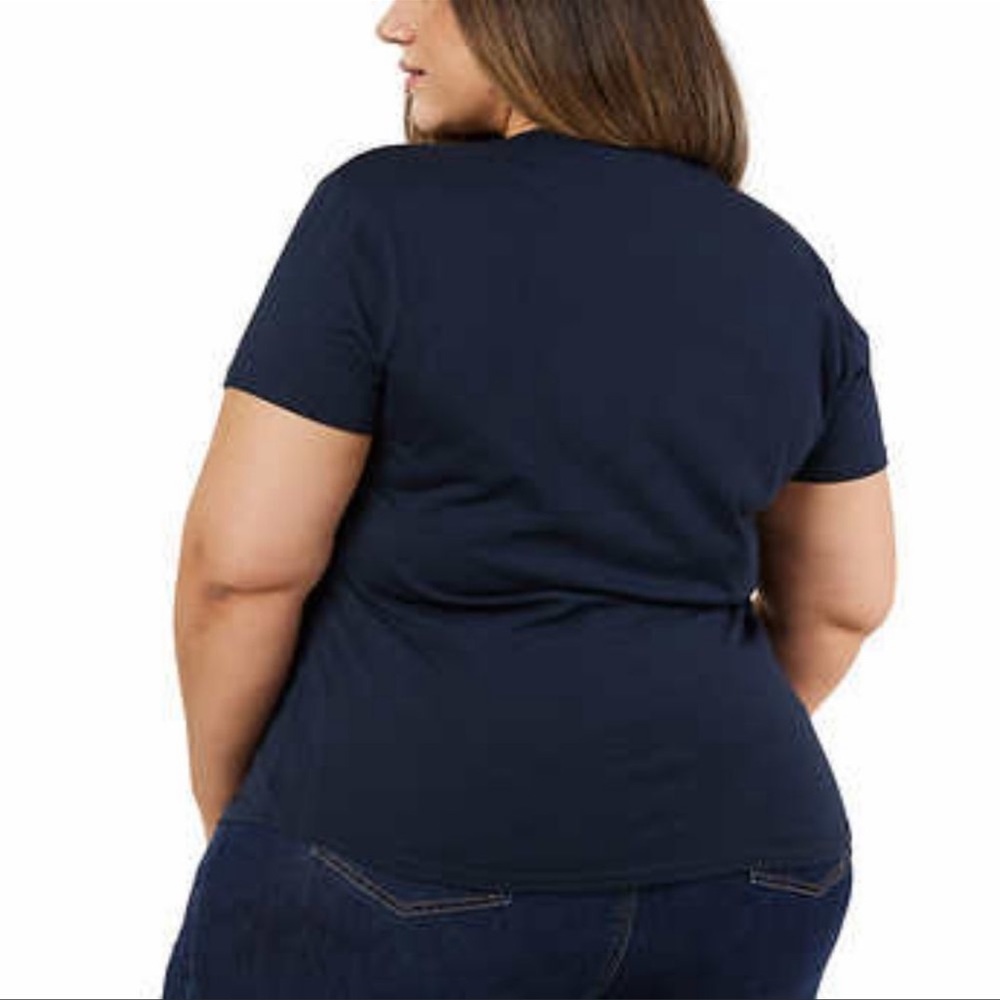 (General standard) 100% cotton Ladies T-shirts in dark blue size2XL - Picture 4 of 16